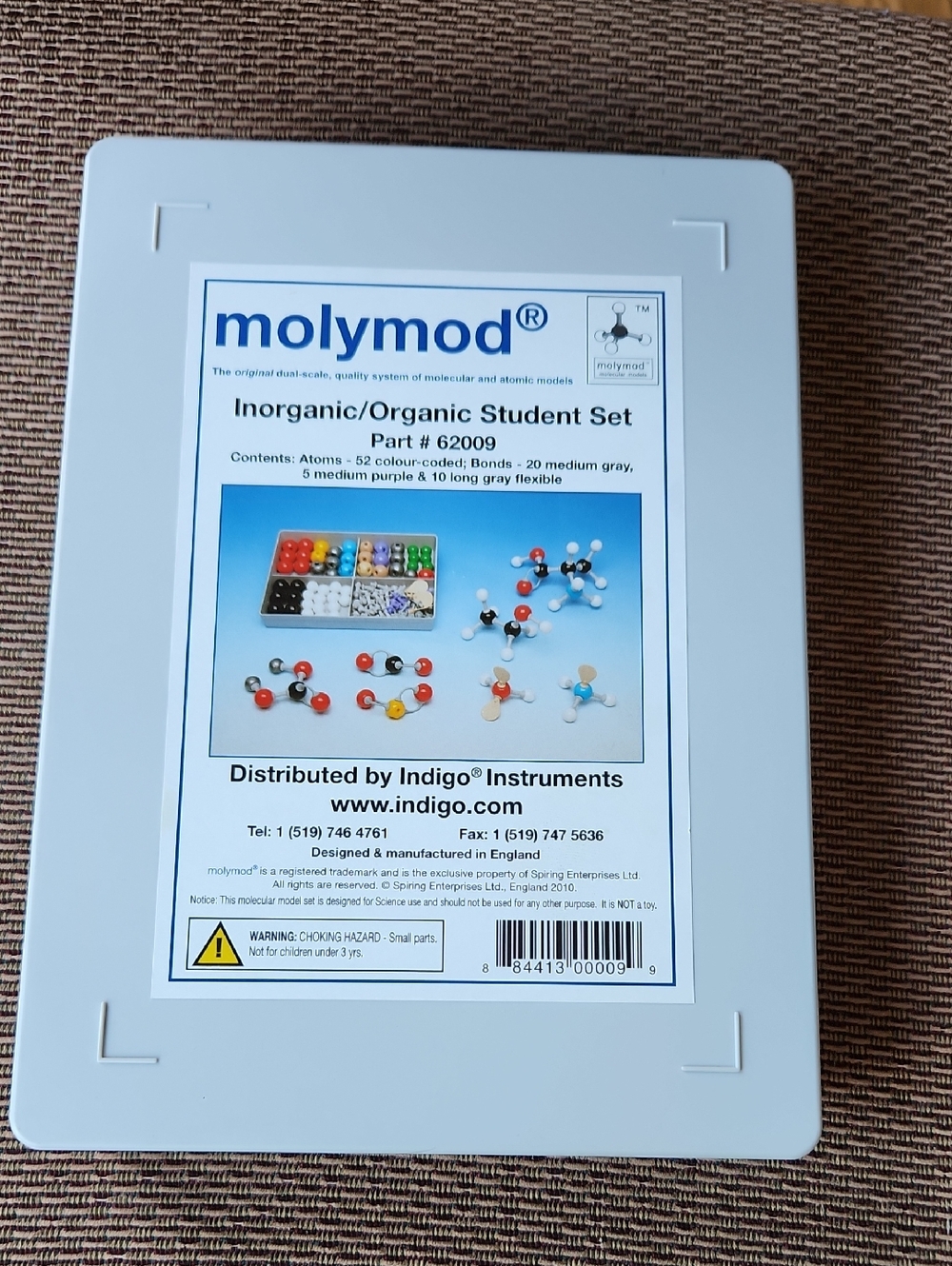 Molymod Inorganic/Organic Student Set - White Case